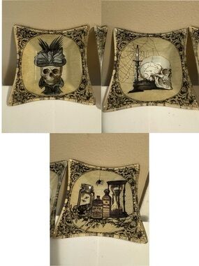 Christmas Tree Shops Set Of 3 Halloween Dishes